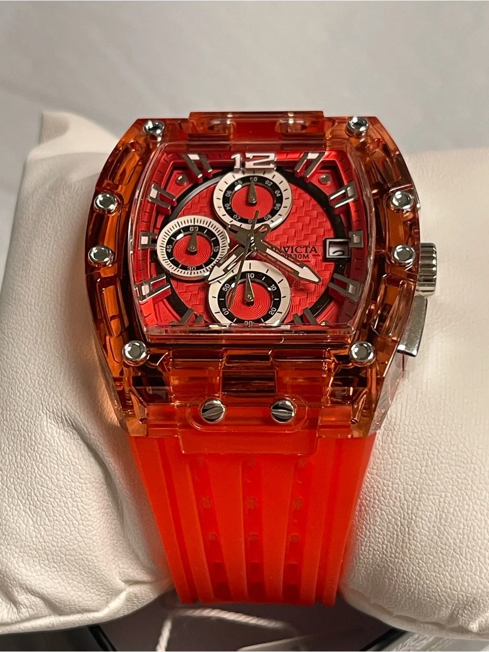 Invicta S1 Rally Men's Watch - 42mm, Red & Silver,new.